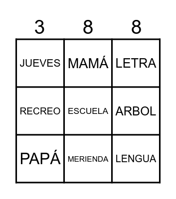 LOTERIA DE LA 388 Bingo Card