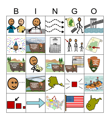 National Park Week Bingo Card