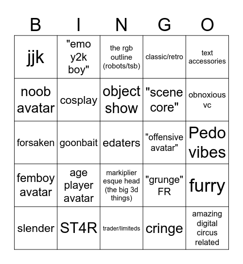 nds player bingo Card