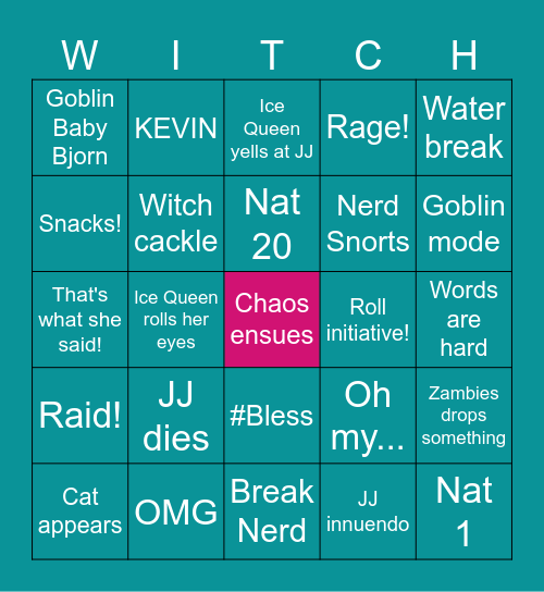 Nerdhalla Streamiversary Bingo Card