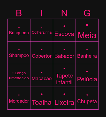 Chá da Assuncena Bingo Card