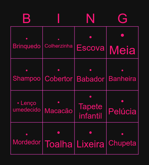 Chá da Assuncena Bingo Card