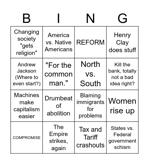 BASICALLY HISTORY EP III: What are we doing? Bingo Card