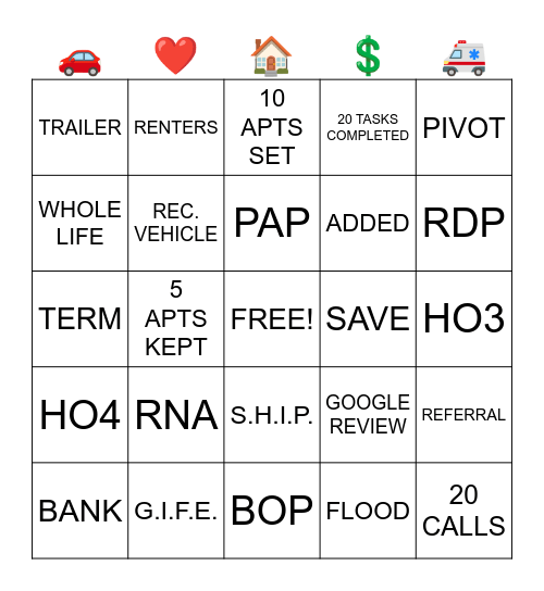 BINGO Card