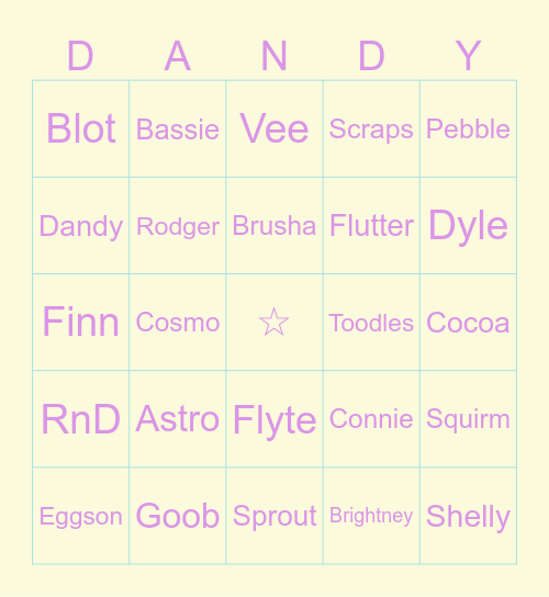 ♡♥︎EASTER BINGO DW♥︎♡ Bingo Card