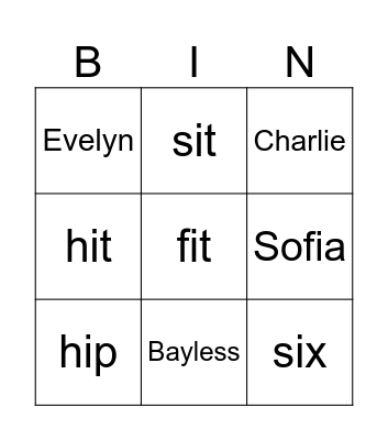 Sounds Great 2 Unit 5 Bingo Card