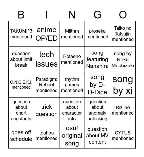 rg inhouse spring 2026 Bingo Card