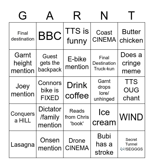 Day4 Cyclathon 5 2026 Bingo Card