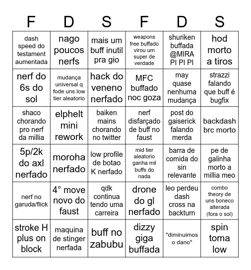 Bingo da 2.0 Bingo Card