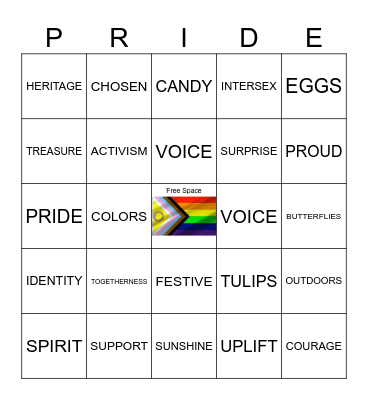 Game 3: SunServe 🌈  PRIDE BINGO Card
