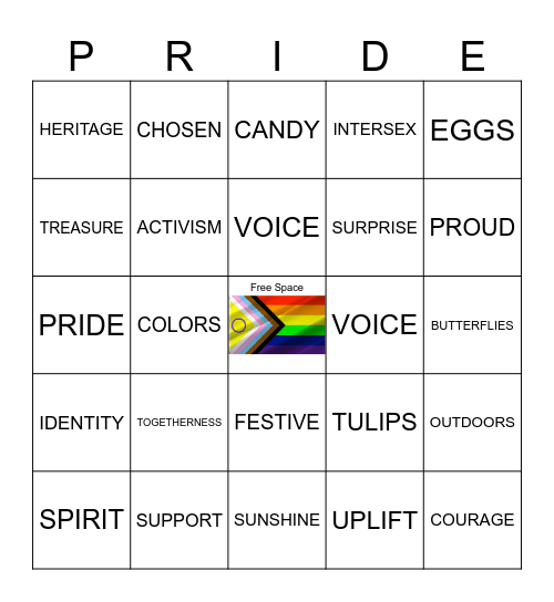 Game 3: SunServe 🌈  PRIDE BINGO Card
