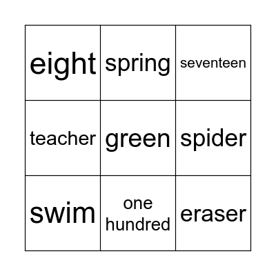 It's Bingo! Bingo Card