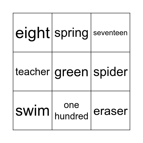 It's Bingo! Bingo Card