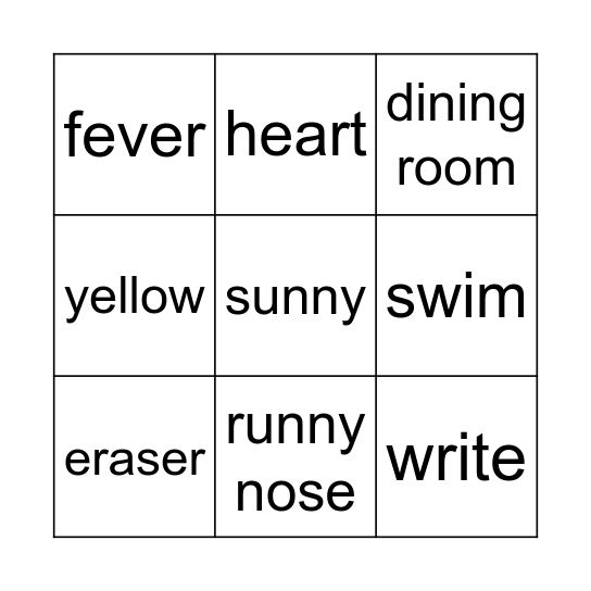 It's Bingo! Bingo Card