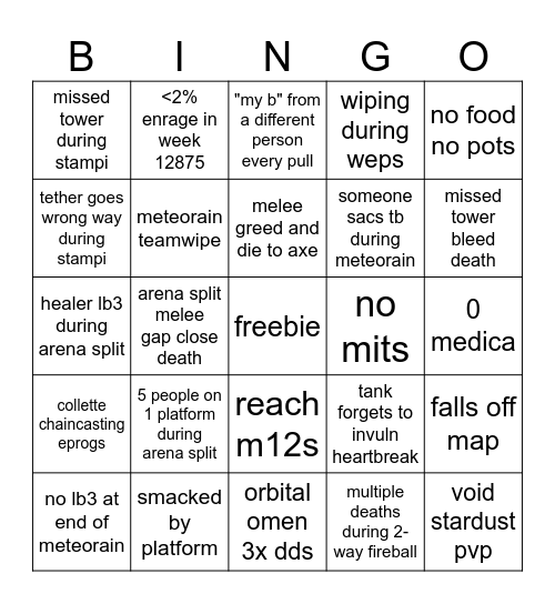 collette Bingo Card