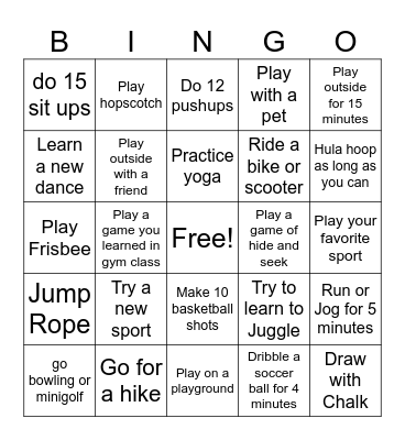 Project Aces Bingo Card