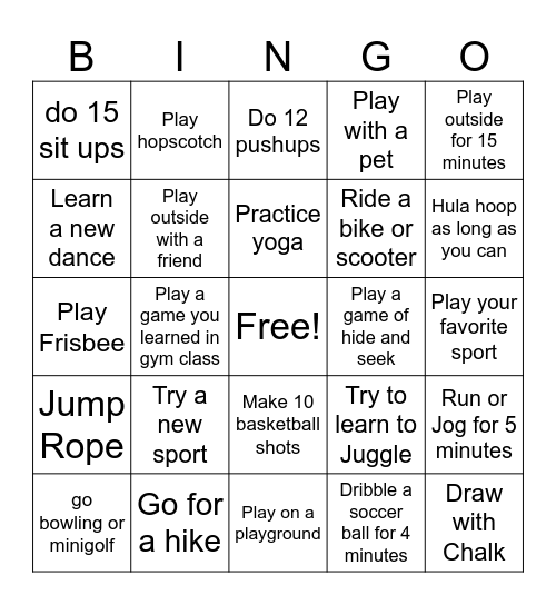 Project Aces Bingo Card