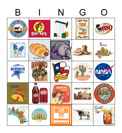 TEXAS! Bingo Card