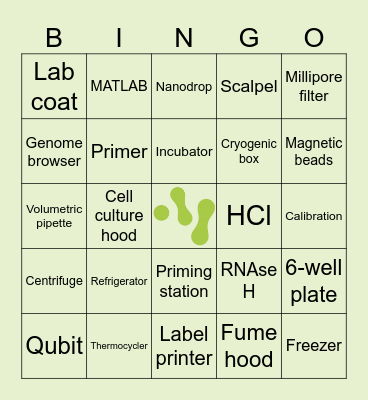 SciLifeLab Science Bingo Card