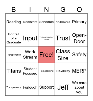 Shmyan Shmingo Bingo Card