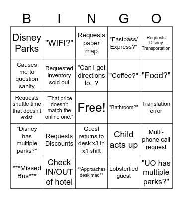 Vaca Bingo Take 2 Bingo Card