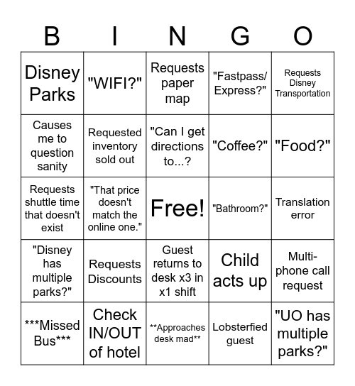 Vaca Bingo Take 2 Bingo Card