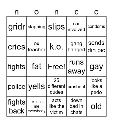 pred bingo Card