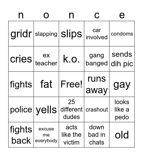 pred bingo Card