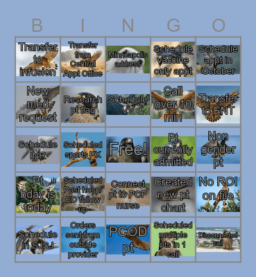 Bingo 4/9/2026 Bingo Card