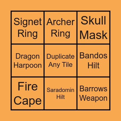 Show Us Ya Crits Bingo Card