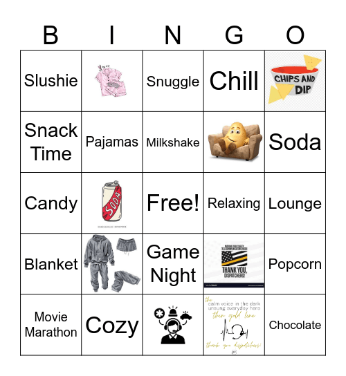 Telecommunicator Week 2026 - Snacking Saturday Bingo Card