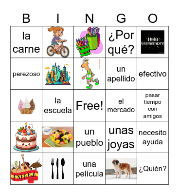 Adivina Bingo Card