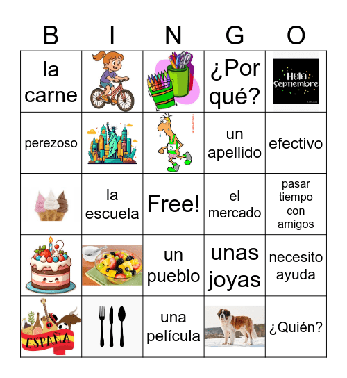 Adivina Bingo Card
