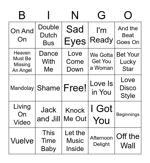 Disco MB Round 3 Bingo Card