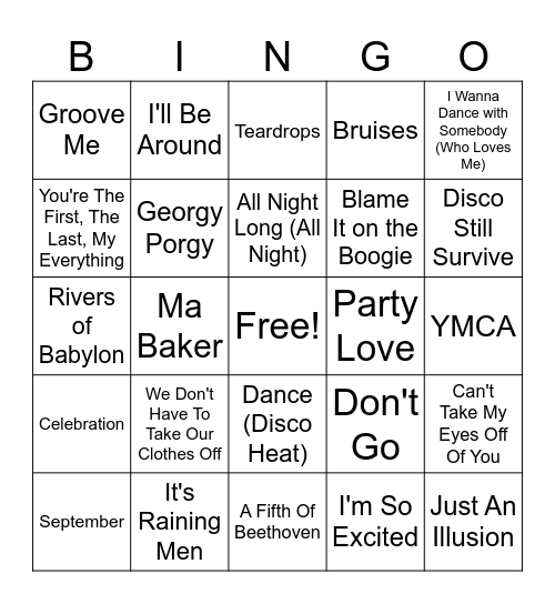 Disco MB Round 4 Bingo Card