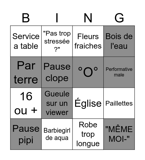 🪨 Bingo Card