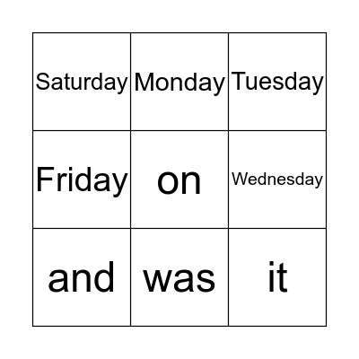 Weather Report Bingo Card