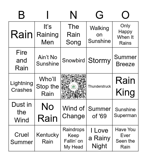 Round One Bingo Card