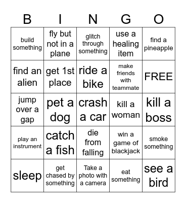 Steam Library Bingo Card
