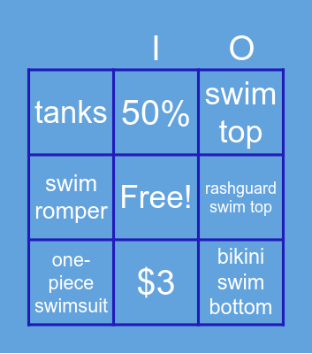SUMMER BINGO Card