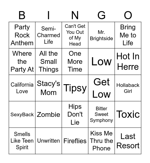 Millennial Bingo #4 Bingo Card