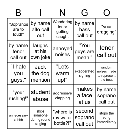Holmquist Bingo Card! Bingo Card