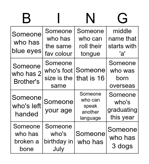 Team bonding bingo  Bingo Card