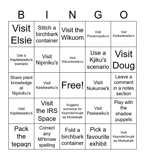 Design Summit Bingo Card