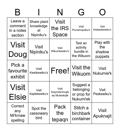 Design Summit Bingo Card