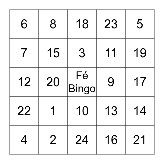 Grão a Grão encha o cartão! Bingo Card