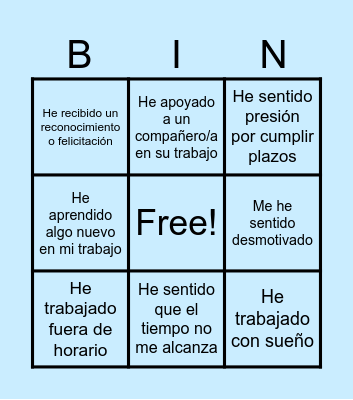 BINGO NUOVO Bingo Card