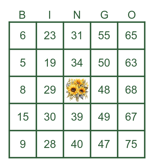 Tanner Wedding Bingo Card