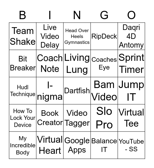 Power Up Bingo Card