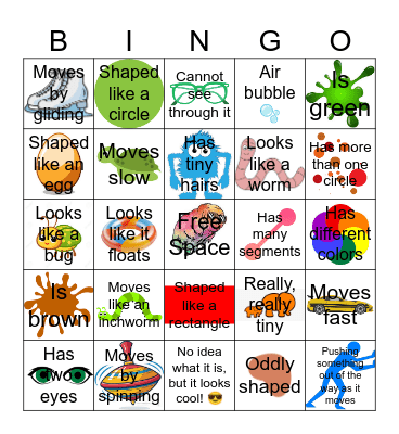 Microscope Bingo Card